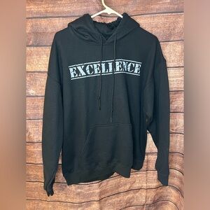 Gildan Heavy Blend Black Hoodie Sweatshirt Size Large  EXCELLENCE